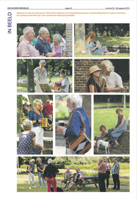 Fotopagina uit het Veldhovens Weekblad van 26 augustus.