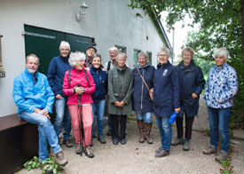 De start van de wandeling.