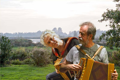 Mark en Hilbert maken er in de Friese herfst weer en dolle boel van.