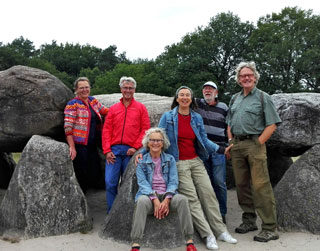 Bij een workshop in Havelte mag het plaatselijke hunebed natuurlijk niet ontbreken.