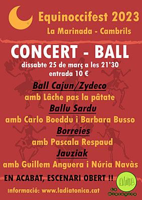 Cartell del ball de dissabte