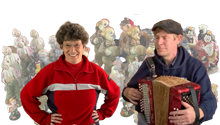Irina Sarolea en Wijtze Pieter. Krijgen zij de poppetjes aan het dansen?