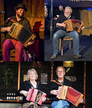 V.l.n.r. Wouter Kuyper, Derk van Dieren en Hilda&nbsp;en&nbsp;Harry&nbsp;Olinga