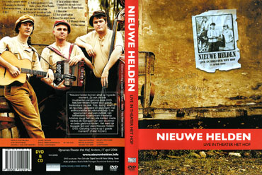 De cd/dvd-hoes van Nieuwe Helden.