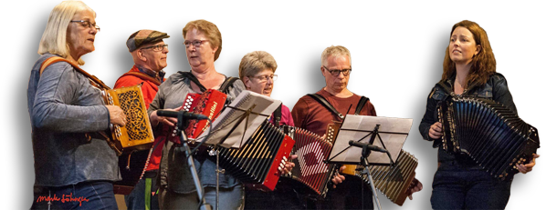 De groep van Ingunn Bjrgo in actie tijdens de groepenpresentatie van zaterdagavond.