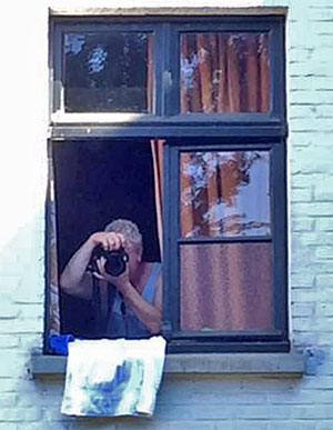 Rob Verwey, zoals hij de groepsfoto schoot.