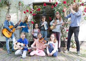 De kindermuziekgroep van Stefan van den Berg